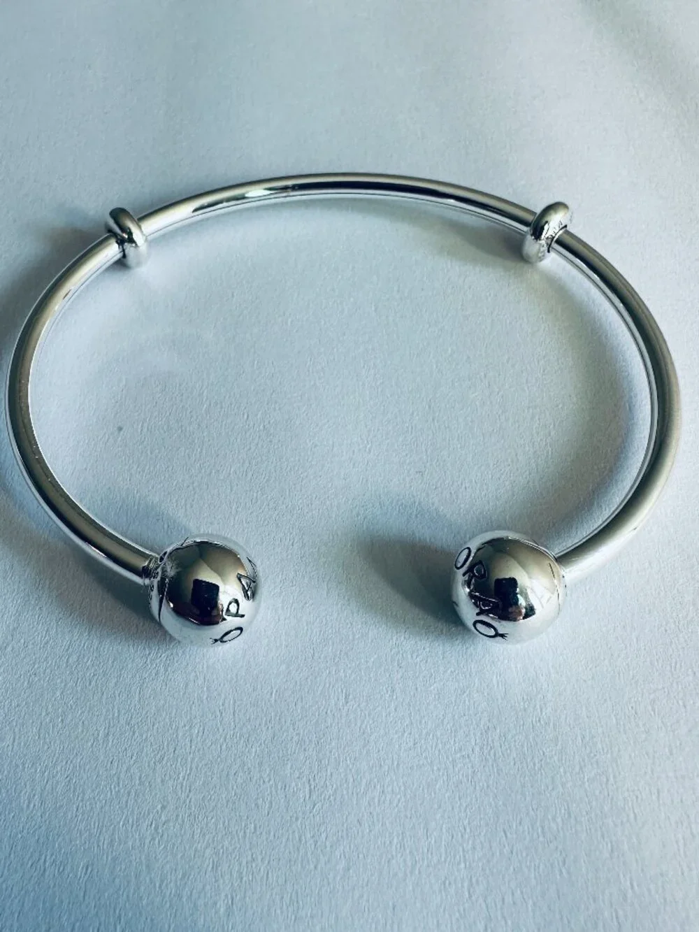 Pandora Style Open Bangle Bracelet
